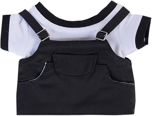 niannyyhouse 10cm 15cm 20cm Plush Doll Clothes T-Shirt Strap Pants Strap Skirt Soft Stuffed Plush Toy Dress Up Accessories (b5, 10cm)