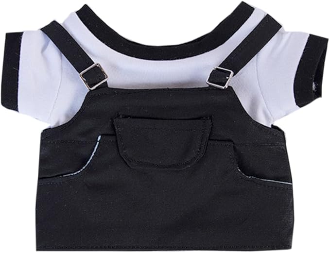 niannyyhouse 10cm 15cm 20cm Plush Doll Clothes T-Shirt Strap Pants Strap Skirt Soft Stuffed Plush Toy Dress Up Accessories (b5, 20cm)