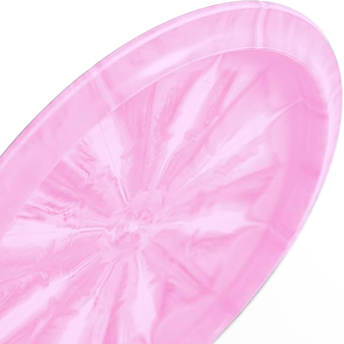Latitude 64 Retro Burst River | Disc Golf Fairway Driver | Easy-to-Throw Disc Golf Driver for Beginners | Straight Flying | 170g+ Frisbee Disc | Unique Burst Patterns | Pink