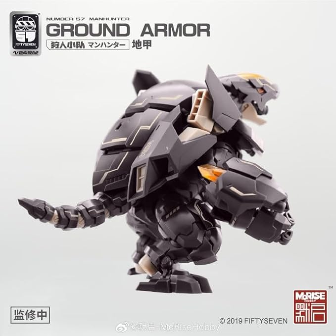 MORISE Hobby FIFTYSEVEN No.57 1/24 Action Figures - Manhunter Ground Armor - Model Kit,Highly Posable Collectible Model Ages 15+