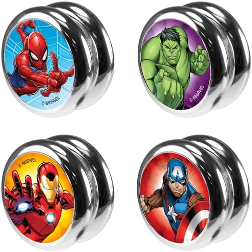 JA-RU Marvel Avengers Toys YoYo Toy (2 Units Spiderman) Fidget Toy Superheroes Spiderman & Hulk Kids Yoyo Beginner String Trick Kids Yo-Yo Game Fidget Toys for Boys Spid-6806-2s