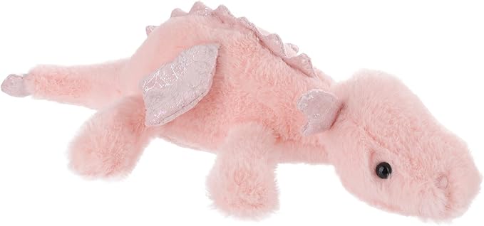 Apricot Lamb Toys Plush Pink Lying Dragon Dinosaur Stuffed Animal Soft Cuddly Perfect for Child (Pink Dragon,15 Inches)