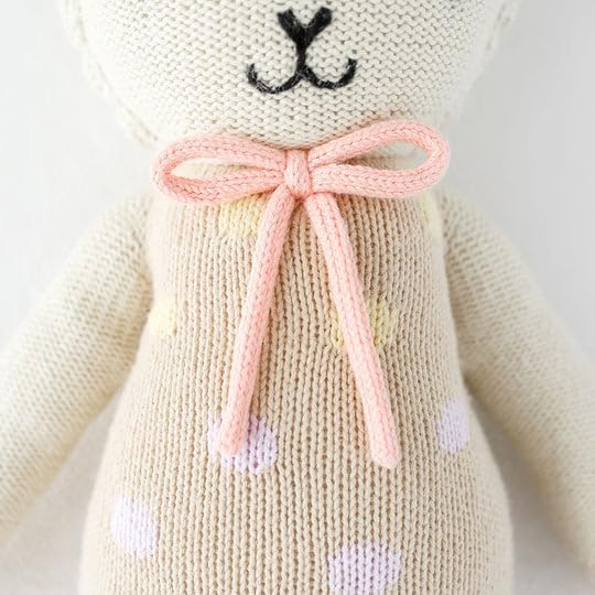cuddle + kind Pastel Lucy The Lamb Regular 20" Hand-Knit Doll – 1 Doll = 10 Meals, Fair Trade, Heirloom Quality, Handcrafted in Peru, 100% Cotton Yarn