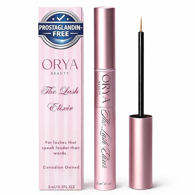 ORYA Beauty Eyelash Growth Serum - Prostaglandin-Free, Visible Results in 2-4 Weeks, 100% Natural Vegan Formula for Sensitive Eyes, 3ml