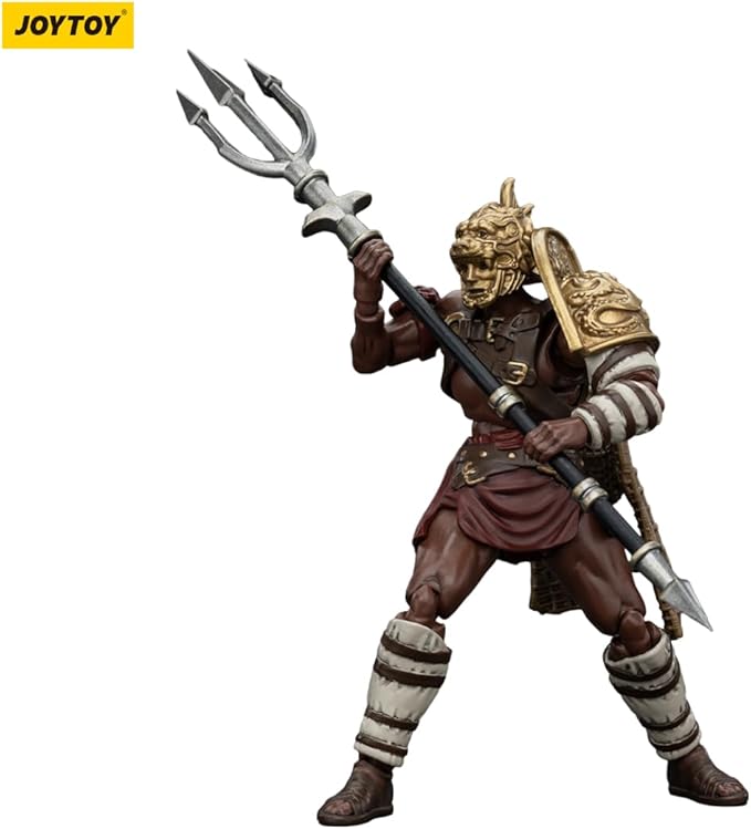JOYTOY 1/18 Strife Roman Gladiator Retiarius Gladiator Collector's Edition Action Figure-4.25in