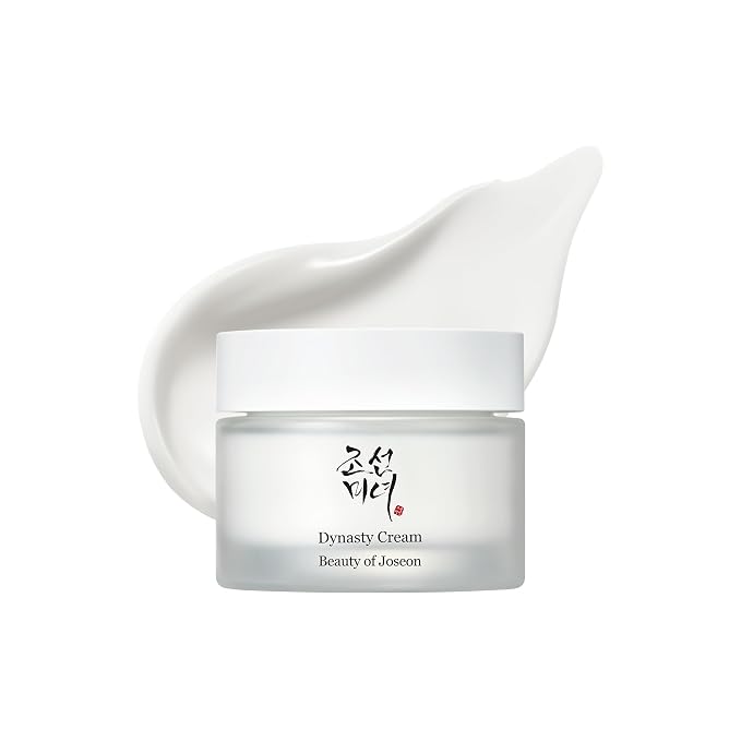 Beauty of Joseon Glow Deep Serum Rice + Alpha-Arbutin (30ml, 1.01 fl.oz.) with Dynasty Cream Hydrating Face Moisturizer (50ml, 1.69 fl.oz.), Korean Skincare