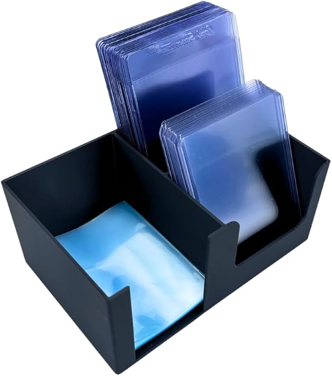 EnderToys CardCare Deluxe (Black) - Toploader Dispenser - Penny Sleeve Holder