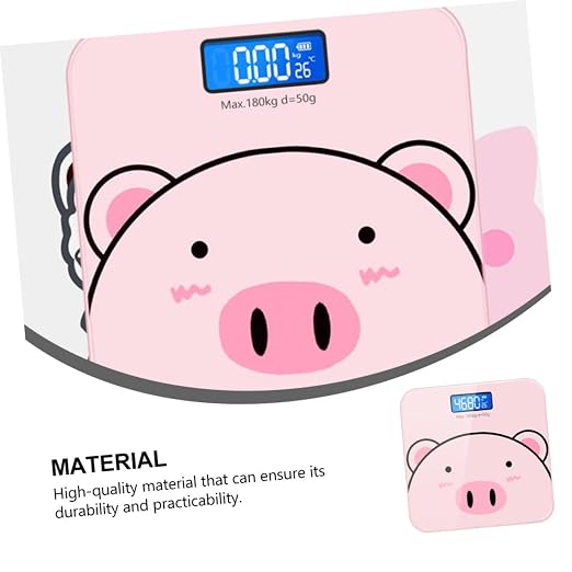 Outanaya 1pc Digital Body Weight Scale Multi- Scale Tempered USB Charging LCD Display for Home Bathroom