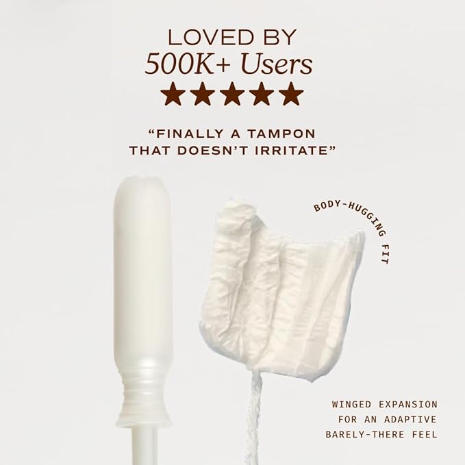 August Light Tampons - Easy-Glide Long Applicators - 72-Pack 100% Organic Cotton Tampons for Women, Non-Toxic, Fragrance-Free, and Hypoallergenic (3 Boxes of 24)