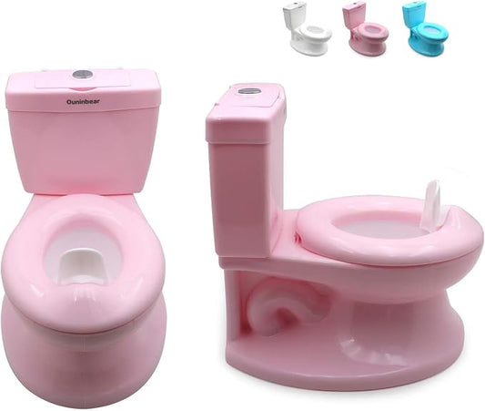 SMT- Baby KidsPortable Training Toilet Seat Chair For Toddler Boys kids & Girls with Flushing Sounds Pink [P/N: ET-BABY004-PINK]