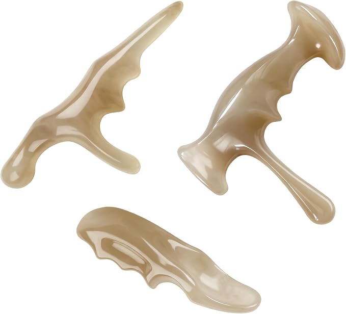 Manual Trigger Point Massage Tool With Thumb Saver For Deep Tissue Massage | One-Piece Molded Resin, No Parting Lines & Smooth Skin-Friendly. Ergonomic Build Saves Massage Effort For Deep Tissue Massage