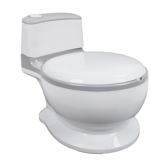 Adjustable Portable Kids Potty Training Seat, Ergonomic and Safe Children's Toilet with Removable Potty Pot, Comfortable Non Slip Design for Home and Travel(Grey)