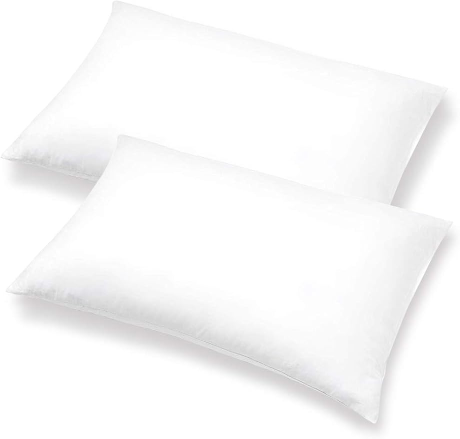 Pillow Inserts - Pack of 2-12" x 16" Rectangular Decorative Throw or Sham for Couch - Bed - Sofa
