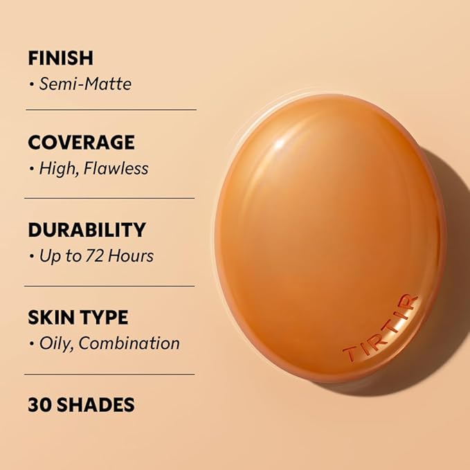 [*Mini Size*] TIRTIR Mask Fit Ai Filter Cushion Foundation | AI-Like Semi-Matte Finish - Up to 72-Hour Medium to Full Coverage Korean BB Cushion Make up Beauty, #29N Natural Beige, 0.15 Fl Oz