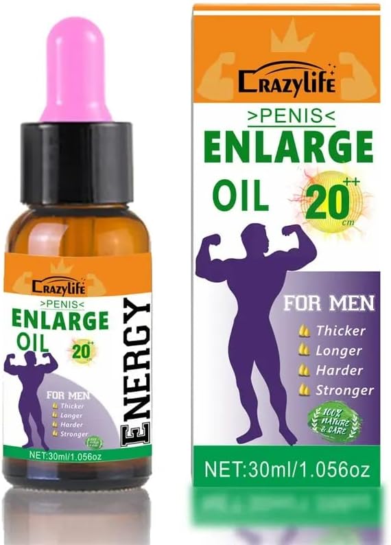 Crazylife Enlargement Massage Oil for Men – 30ml, Soothing & Moisturizing Formula
