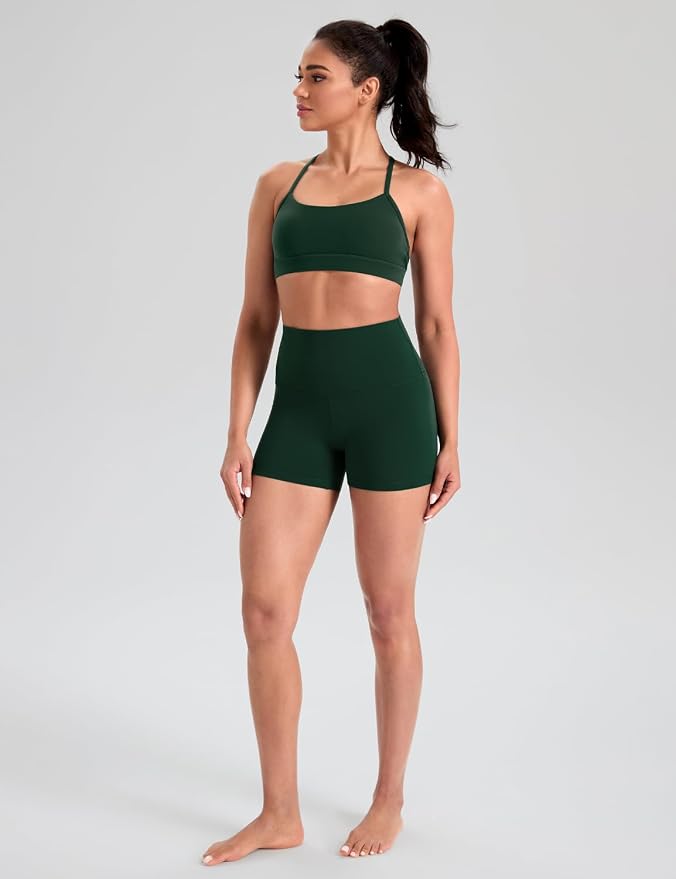HeyNuts to Freest Womens Y Back Sports Bra, Spaghetti Strap Racerback Low Impact Workout Yoga Tops Padded A-C Cups *Updated