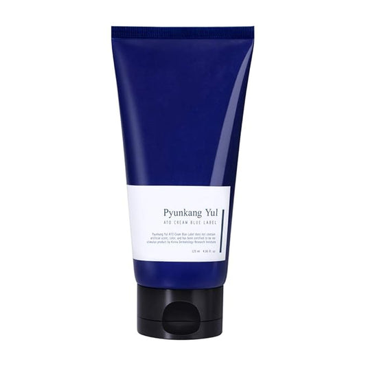Pyunkang Yul PKY ATO Cream Blue Label - Long lasting Strong Moisture and Nutrients Hyaluronic Acids, Natural Safe Ingredients Ceramide Skin Barrier from Double Hydration Baby Lotion 4.06 Fl. Oz