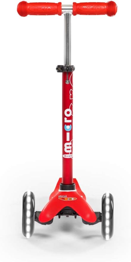 Micro Kickboard Mini Deluxe LED Three-Wheeled Lean-to-Steer Swiss-Designed Micro Scooter