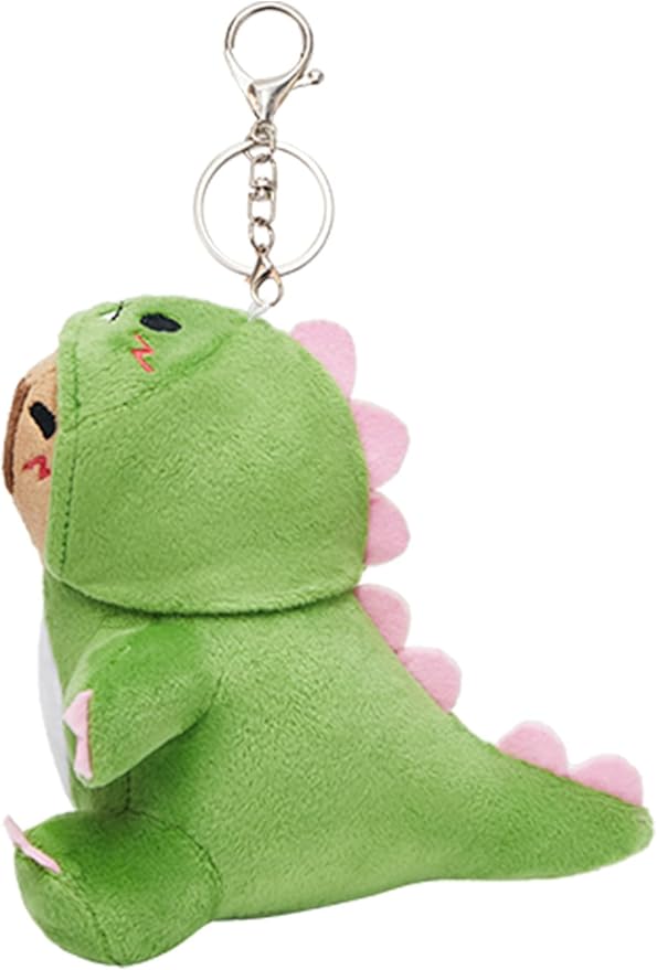 OLAOLA Capybara Plush Keychain, Cute Dinosaur Capybara Stuffed Animal Toys Key Chain, Kawaii Plushie Stuffed Toys for Kids Adults