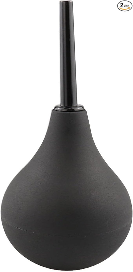 Anal Douche Enema Bulb Vaginal Douche Enema Cleaner for Women’s or Man’s Health -for Water or Coffee Colon Cleansing, Detox and Constipation (Black, 7.4Ounce)…