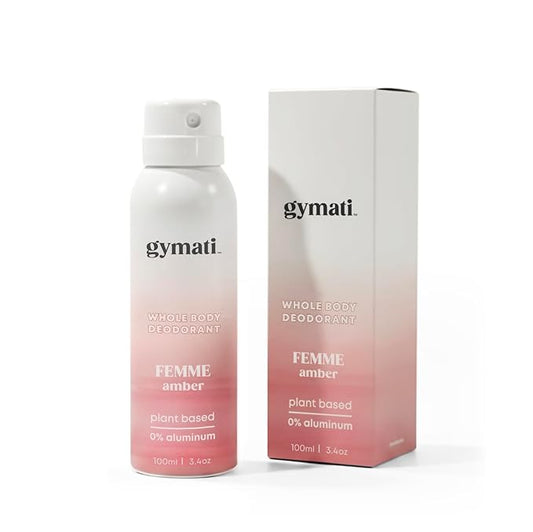 Gymati Natural Deodorant Body Spray – Aluminum-Free, Plant-Based Blend with Aloe & Zinc, Long-Lasting Odor Protection, Luxury-Inspired Scent for Women