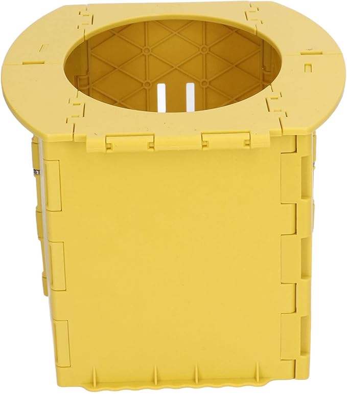 KIMISS Foldable Portable Toddler Potty - Travel & Camping Baby Toilet for Easy on Long Drives (Yellow)