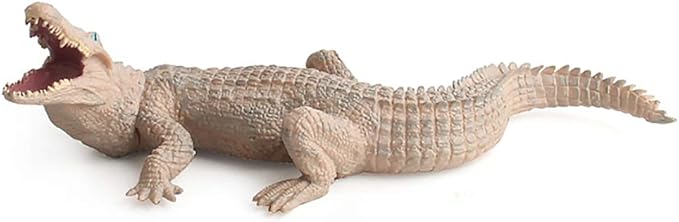 Fantarea Simulation Realistic Wild Life Jungle Animal Figures Model Figurines Crocodile Alligator Eduactional Toys Party Cake Toppers Ornament Toys for 5 6 7 8 Years Kid Boys Girls Toddler
