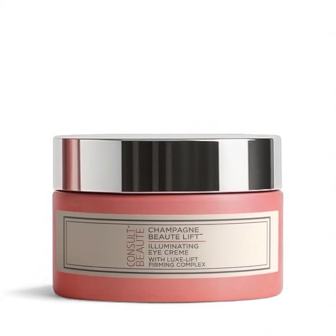 Consult Beaute - Champagne Lift Firming Eye Cream - Anti-Wrinkle - Diminish Appearance of Fine Lines - Hydrating Moisture - Instant Illumination - Nourishing Caviar and Grape Seed Extract - 0.5 oz