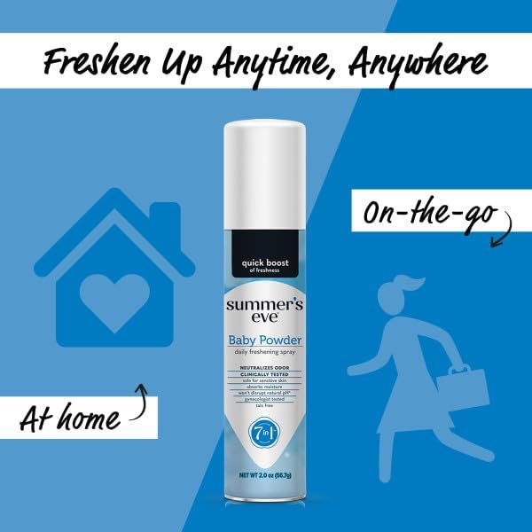 Summer's Eve Feminine Deodorant Spray - Baby Powder - 2 oz