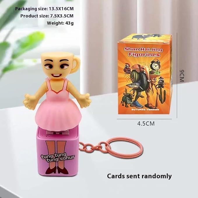 ActiveAura Italian Brainrot Toys: Tung Tung Tung Sahur Set with Glow & Voice Feature, Tralalero Tralala Figurine 2.5in, Funny Animals, Perfect Decor Gifts for Fans in Office or Room (1) (1)