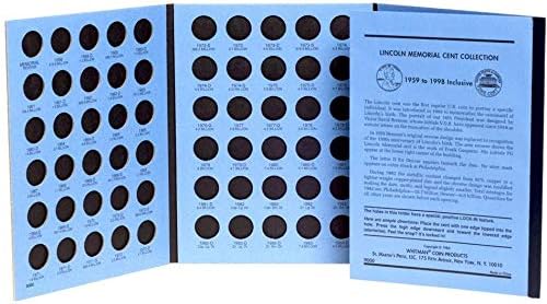 Whitman US Lincoln Memorial Cent Coin Folder Two Volume Set 1959 – 2008#9000 and 8196