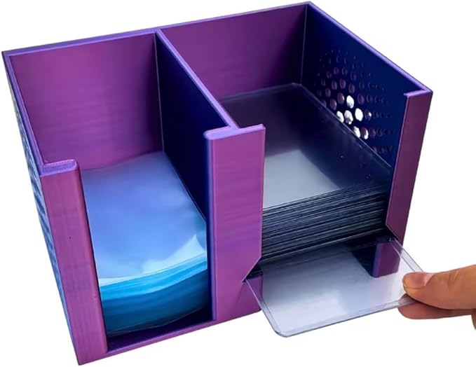 EnderToys CardCare Nova Lite (Red Blue) - Toploader Dispenser - Penny Sleeve Holder