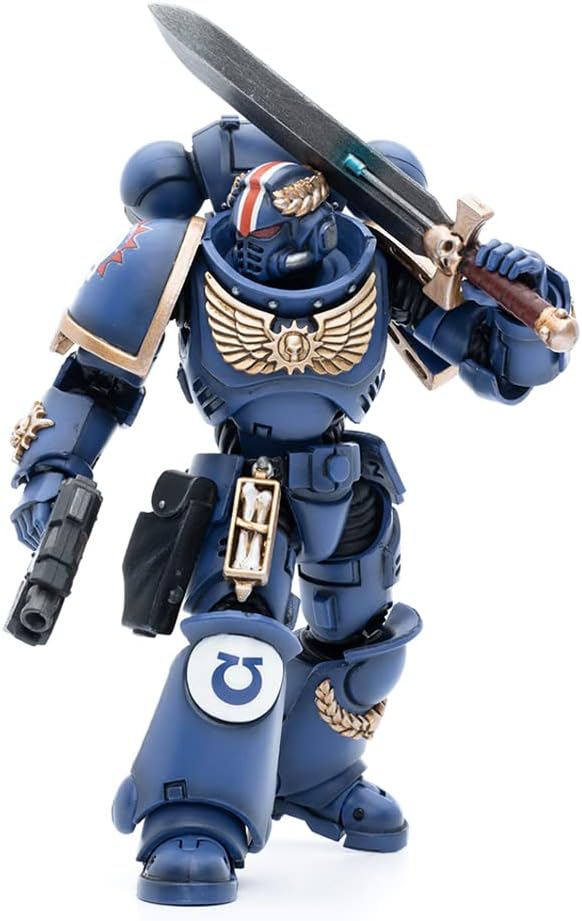 JOYTOY 1/18 Action Figure Warhammer 40k Mecha Joy Toy Model Toys Ultramarines Primaris Lieutenant Argaranthe