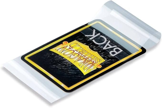 Dragon Shield Sealable Inner Card Sleeves Standard Size (100 CT) – PVC-Free Polypropylene Double-Sleeve Protection Compatible with Pokemon, Flesh & Blood, One Piece & Magic the Gathering – Clear