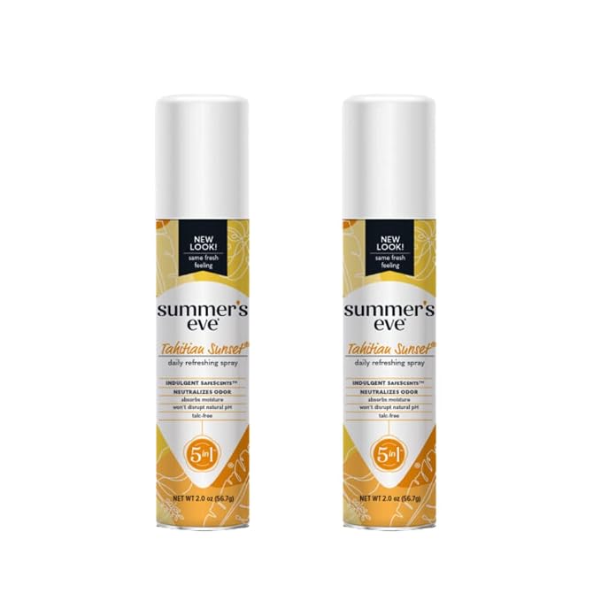 Summer's Eve UltraDaily Active Feminine Spray, pH balanced, Tahitian Sunset 2 oz. (Pack of 2)