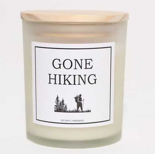 Hiking Gifts for Men and Women - Unique Hiker Gift Ideas for Birthday, Christmas - Cool Themed Candle for Hiking Lovers