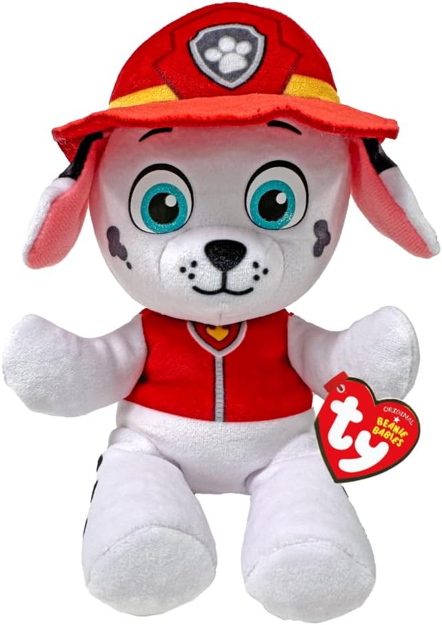 TY - Paw Patrol Collection, Marshall, All the Heroes of the Puppy Team in Floppy Version, Soft Plush to Collect, Gift Idea for Young and Old - 20 cm - T44018