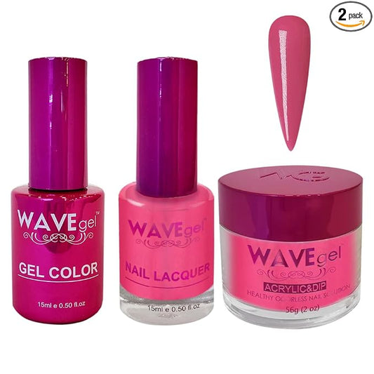 WAVEGEL Soak-Off Gel, Nail Lacquer & Acrylic/Dip Powder Matching Set - Princess Collection - #111 Alexandra