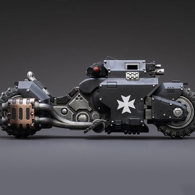 JOYTOY Action Figure 1/18 Warhammer 40,000 Space Marines Black Templars Outriders Collection Model Birthday Gifts