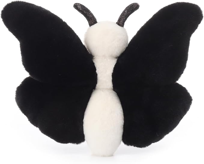 Apricot Lamb Black Butterfly Stuffed Animals for Kids, Soft Cute Plush Toys for Baby Girl and Boy, 7.5 Inches