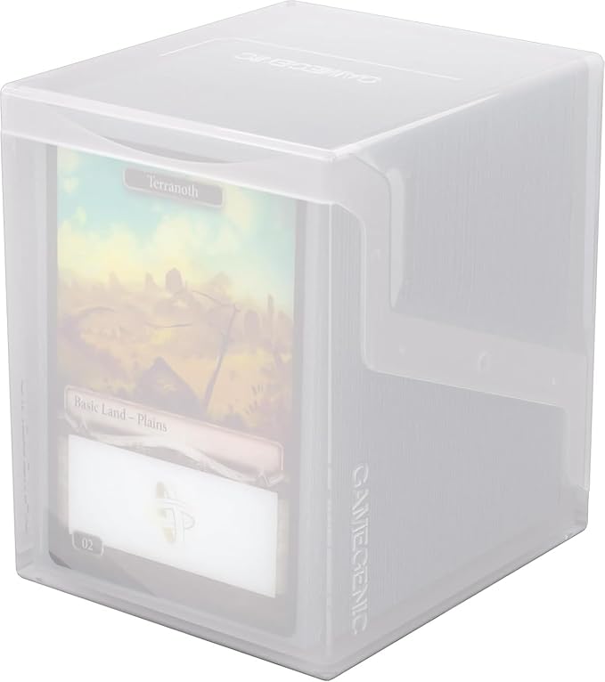 Gamegenic Bastion 100+ XL Deck Box - Compact, Secure, and Perfectly Organized for Your Trading Cards! Safely Protects 100+ Double-Sleeved Cards, White Color, Made