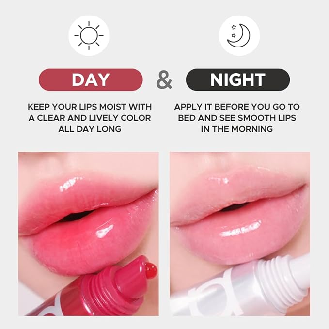 Primera Lip Retinol Serum Tube #Sky Coral | Tinted Hydrating Lip Oil & Gloss, Korean Lip Stain made with Collagen, Long-lasting Plumping & Moisturizing Lip Care Serum (0.24 oz / 7g)