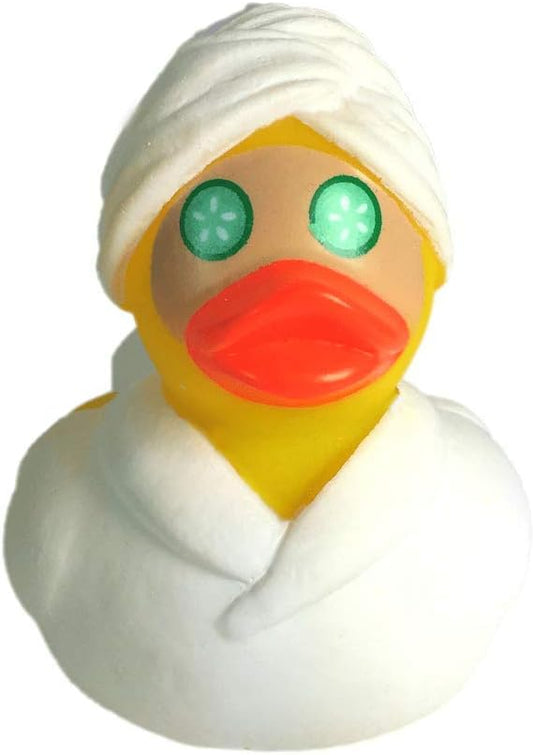 3" Rubber Duck [Sealed Hole, Floats Upright] - Baby Safe Bathtub Bathing Toy - Facial Rubber Duck