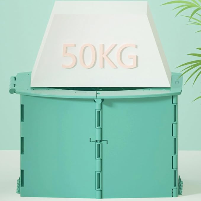BESPORTBLE Portable Foldable Toilet Travel Potty Trainer Lightweight Car Seat for Outdoor Indoor Use with Bright Color for Easy Potty Training