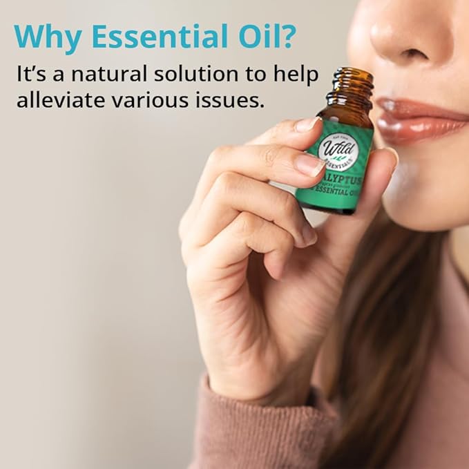 Wild Essentials Peppermint 100% Pure Essential Oil - 10ml, Therapeutic Grade, Made and Bottled in The USA