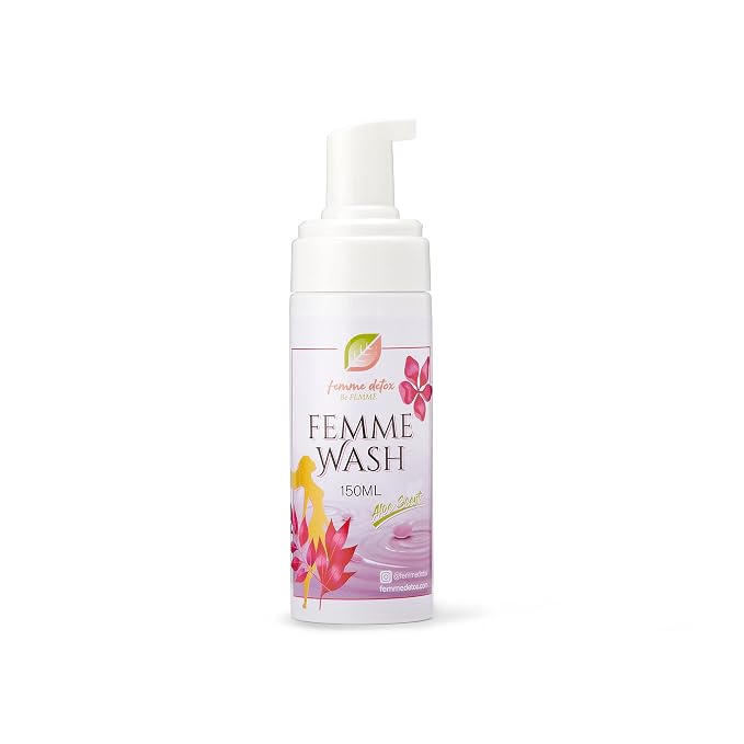 Femme Wash Natural Feminine Wash For Women Sulfate-Free and Paraben-Free Feminine Care to Help Restore pH Balance for Women | 150 ML