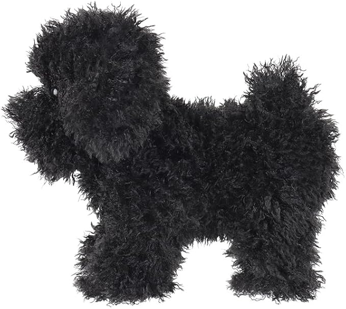 Apricot Lamb Toys Plush Black Poodle Dog Puppy Stuffed Animal Soft Cuddly Perfect for Child 8.3 Inches