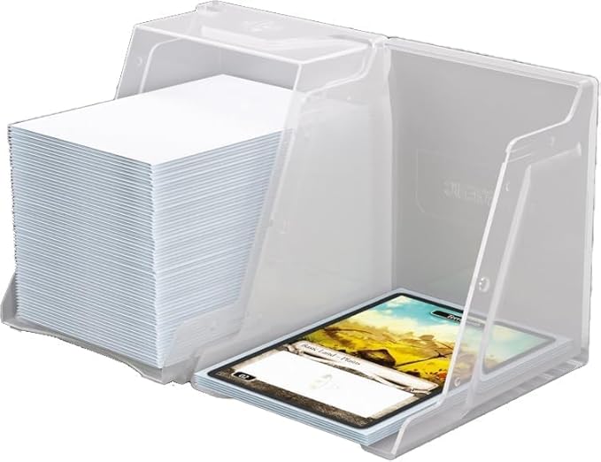 Gamegenic Bastion 100+ XL Deck Box - Compact, Secure, and Perfectly Organized for Your Trading Cards! Safely Protects 100+ Double-Sleeved Cards, White Color, Made