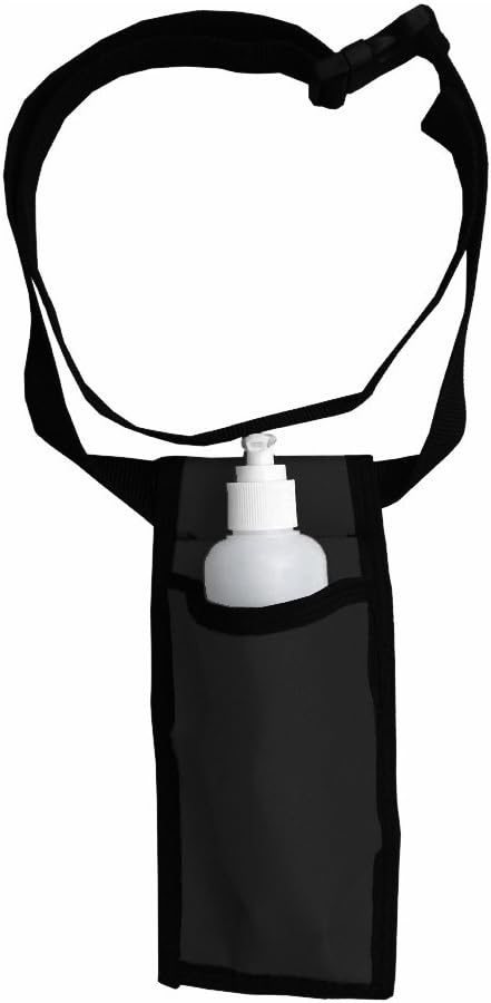 Royal Massage Oil Bottle Holster with Adjustable Strap – Hands-Free Waist or Shoulder Pouch for Therapists – Fits Most Pump Bottles – 8 Color Options - Bottle Not Included (Black)