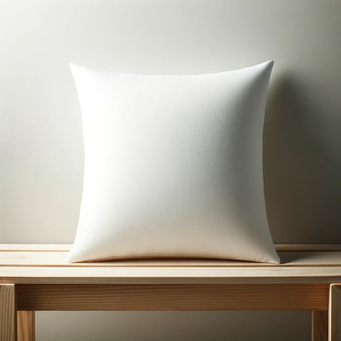Calibrate Timing 20 x 20 inches Pillow Inserts, Set of 6 Hypoallergenic Brushed Microfiber Liner Down Alternative Filled Square Cushion Throw Pillow